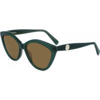 Longchamp Women's LO730S-303 Fashion Cat Eye Sunglasses in Brown