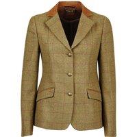 Dublin Women's Albany Tweed Faux Suede Collar Tailored Jacket in Brown | Size: 38