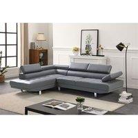 SquareBoxx Sienna L Shaped Corner Sofa, Left Hand Facing in Grey