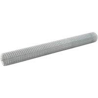 Chicken Wire Fence Galvanised Steel 25x1.5 m Silver