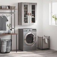 Berkfield Home Wall Mounted Cabinet Grey Sonoma 69.5x34x90 cm