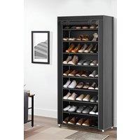 10 Tier Simple Dustproof Multi-Layer Fabric Storage Artifacts Shoe Racks