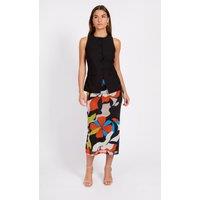 Little Mistress Women's Printed Mesh Midi Skirt | Size: 8