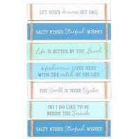 KDMD Pack of 6 Nautical Block Signs