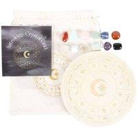 KDMD Astrology Wheel Crystal Grid Set