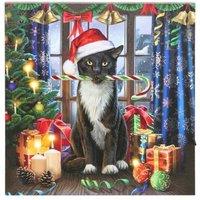 KDMD Krampuss Light Up LED Canvas Plaque in Black
