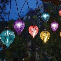 mysmartbuy Solar Powered Rainbow Balloon Bulb Garden String Lights