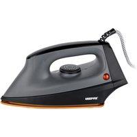 Geepas Heavyweight Dry Iron Ceramic Soleplate & Auto Cut-Off 1200W in Black