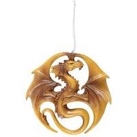 KDMD Dragon Medal Hanging Ornament in Yellow