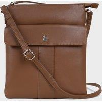 'AMBA' Soft Nappa Full Grain Real Leather Crossbody Bag
