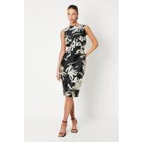 Double Layer Jacquard Pencil Dress