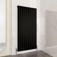 MCC Direct Designer Flat Panel Single Radiator 1600x680mm Black | Size: 1600x680