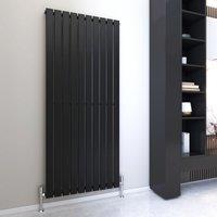 MCC Direct Designer Flat Panel Single Radiator 1800x680mm Black | Size: 1800x680