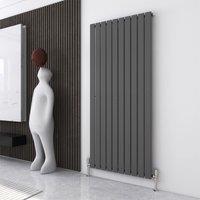 MCC Direct Designer Flat Panel Single Radiator 1800x680 Anthracite in Grey