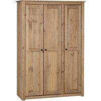 Seconique Panama 3 Door Wardrobe in Natural