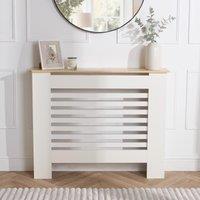 OHS Engineered Wood Radiator Cover Modern Hallway Shelf Furniture in Cream