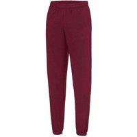 AWDis Men's College Jogging Bottoms in Burgundy | Size: Small