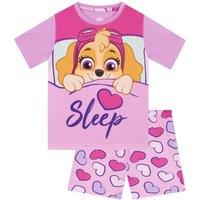 Paw Patrol Girl's Skye Short Pyjamas in Pink | Size: 2-3 Years