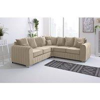 Sofa World Lilly Corner Scatterback Sofa in Cream