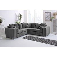 Sofa World Layla Corner Scatterback Sofa in Grey