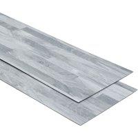 Living and Home Realistic Wood Effect Self Adhesive Flooring 36 Pcs in Light Grey
