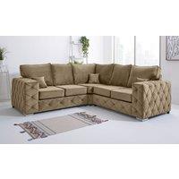 Sofa World Milton Corner Fullback Sofa in Light Beige