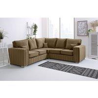 Sofa World Layla Corner Fullback Sofa in Light Beige