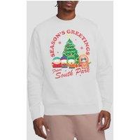 South Park Group Christmas Unisex Crew Sweatshirt, White | Size: 2XL