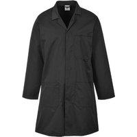 Portwest Fortis Plus Lab Coat in Black | Size: Medium