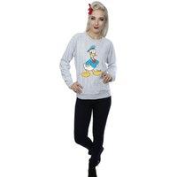 Disney Women's Classic Donald Duck Heather Sweatshirt in Grey | Size: Medium