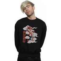 Disney Men's Mulan Mushu Dragon Sweatshirt in Black | Size: Medium
