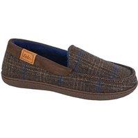 Zedzzz Men's Neville Slippers in Brown | Size: 8