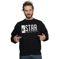 DC Comics Men's The Flash STAR Labs Sweatshirt in Black | Size: Large