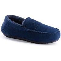 Aus Wooli Australia Women's Byronbay Cosy Moccasin in Navy | Size: 4