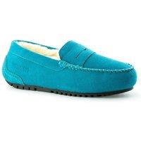 Aus Wooli Australia Women's Byronbay Cosy Moccasin in Blue | Size: 6