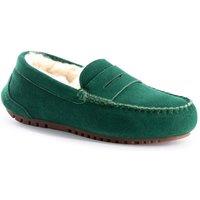 Aus Wooli Australia Women's Byronbay Cosy Moccasin in Green | Size: 6