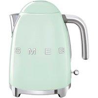 Smeg Kettle & 4 Slice Toaster Set, 50's Style Retro Range, S/Stee Pastel Green in Light Green