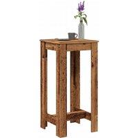 Berkfield Home Bar Table Old Wood 51x50x103.5 cm Engineered Wood in Brown