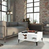 Berkfield Home Coffee Table White 60x60x30 cm Engineered Wood | Size: 60 x 60 x 30 cm