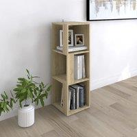 Berkfield Home Corner Cabinet Sonoma Oak 33x33x100 cm Engineered Wood in Brown | Size: 33 x 33 x 100 cm