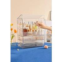 Large Waterproof Acrylic Makeup Organizer Storage Box Skincare Display Case For Bedroom