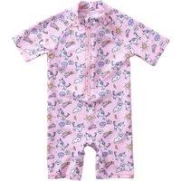 H2O Girl's Unicorn UPF50+ Sunsafe Swim Rash Suit in Pale Pink | Size: 3-4 Years