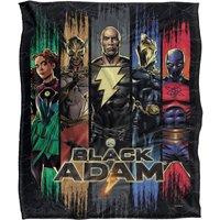 Black Adam Blanket, 152x127 cm Players Silky Touch Super Soft Throw Blanket in White