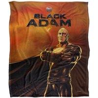 Black Adam Blanket, 152x127 cm Logo & Character Silky Touch Super Soft Throw Blanket in White