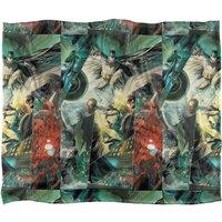 Batman Alex Ross Panels Officially Licensed Silky Touch Super Soft Throw Blanket 152x127 cm in White