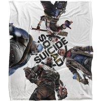 Suicide Squad LOGOVISION :Kill The Justice League Blanket, 152x127 cm Poster Silk TouchBlanket in White