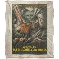 Friday the 13th Blanket, 152x127 cm International Chainsaw Poster Silky Touch Super Soft Throw Blanket in White