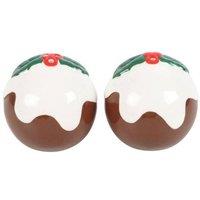 KDMD Christmas Pudding Salt & Pepper Shakers