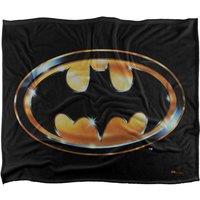 Batman Blanket, 152x127 cm 1989 Logo Silky Touch Super Soft Throw Blanket in White