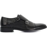 Dune London Men's Wide Fit 'Satchin' Leather Derbies in Black | Size: 10